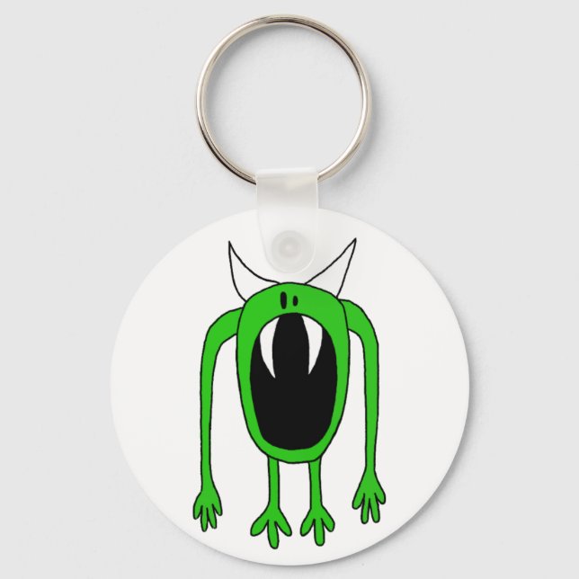 Green Monster Keychain (Front)