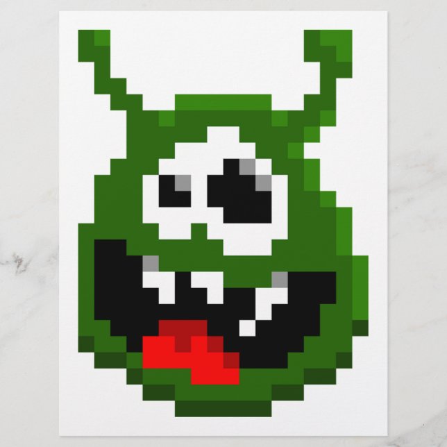 Green Monster - Pixel Art (Front)
