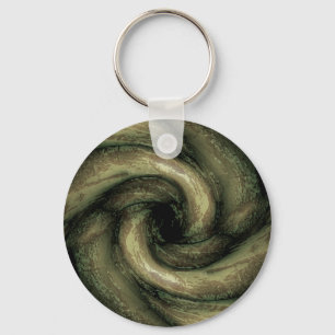 Green monster tentacles key ring