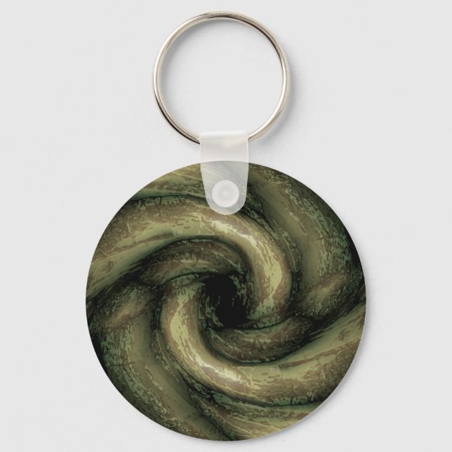 Green monster tentacles key ring (Front)