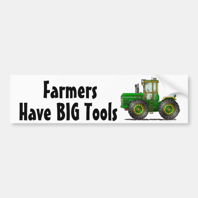 "Green Monster Tractor, Have BIG T... Bumper Stick Bumper Sticker (Front)