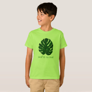 Green Monstera Leaf T-Shirt