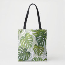 Green Monstera Tropical Watercolor