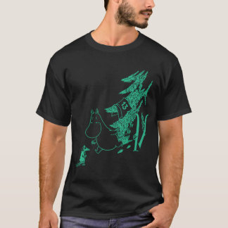 Green Moomintroll Apres Ski Winter Sports Games T-Shirt