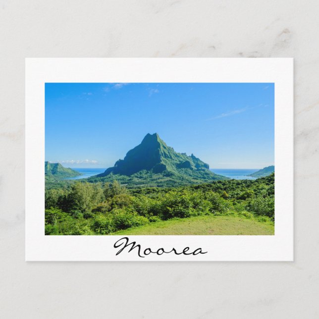 Green Moorea postcard (Front)