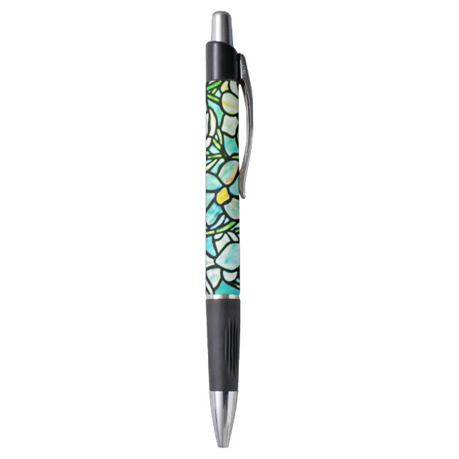 Green Mosaic Floral (Bottom (Vertical))