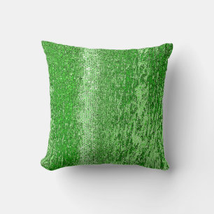 Green mosaic pattern cushion