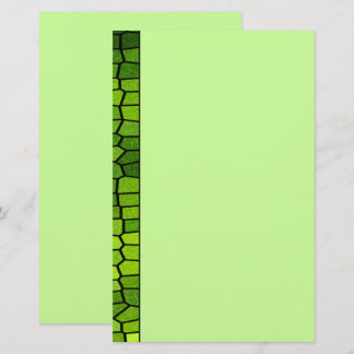 Green Mosaic Stationery