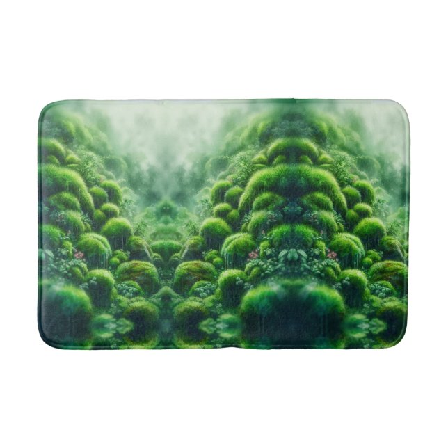 Green moss bath mat (Front)