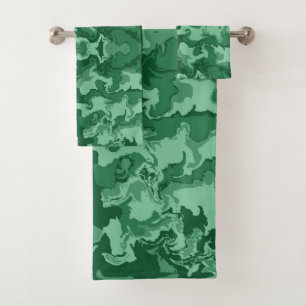 Green Moss Bath Towel Set