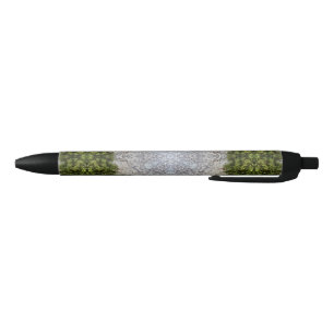 Green Moss & Earth Nature Art Black Ink Pen