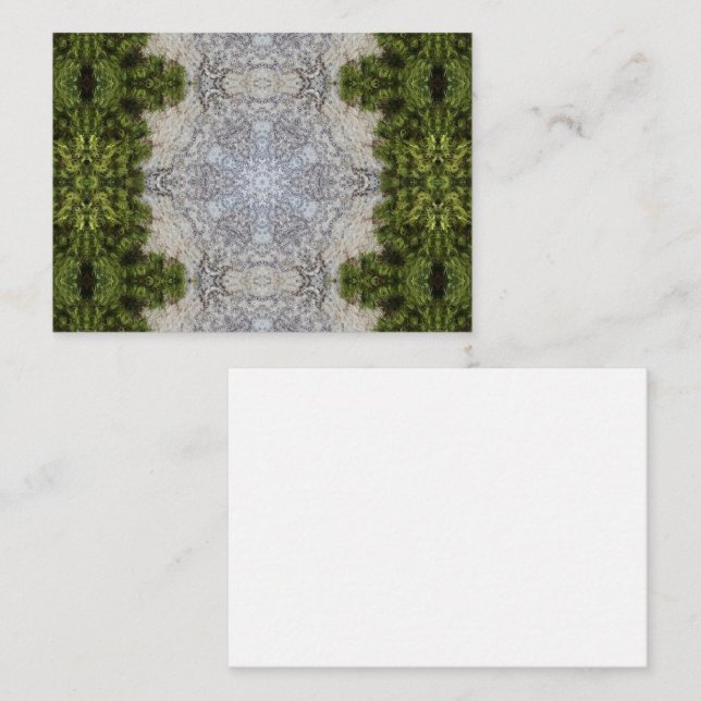 Green Moss & Earth Nature Art Card (Front/Back)