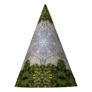 Green Moss & Earth Nature Art Party Hat