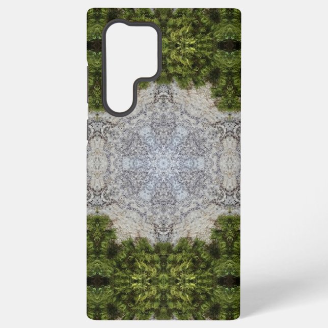 Green Moss & Earth Nature Art Samsung Galaxy S22 Ultra Case (Back)