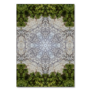 Green Moss & Earth Nature Art Table Number