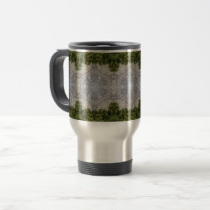 Green Moss & Earth Nature Art Travel Mug