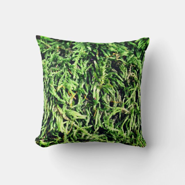 Green Moss Nature   Cushion (Front)