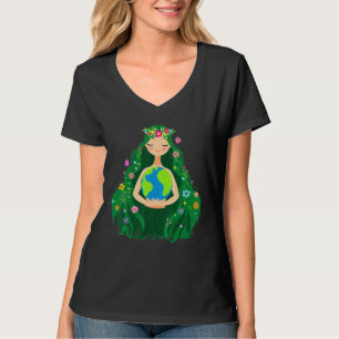 Green Mother Earth Day Gaia Save Our Planet Women  T-Shirt