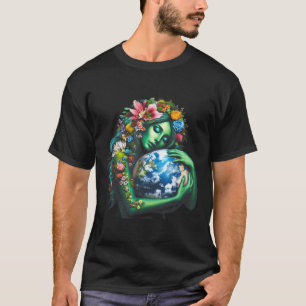 Green Mother Earth Day Gaia Save Our Planet Women T-Shirt