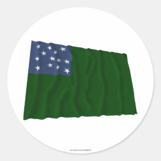 Green Mountain Boys flag Classic Round Sticker