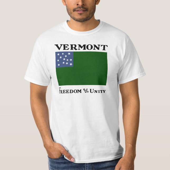 Green Mountain Boys Flag of the Vermont Republic T-Shirt (Front)