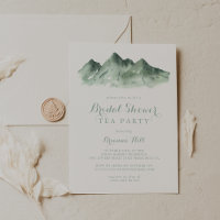 Green Mountain Country Bridal Shower Tea Party 