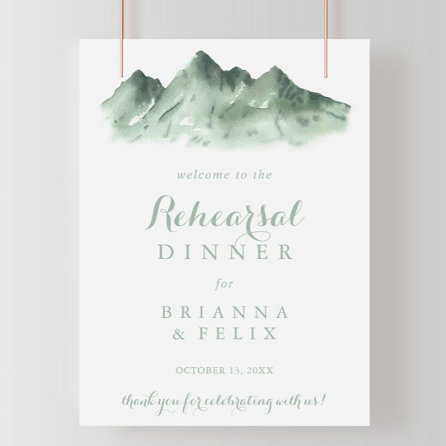Green Mountain Country Rehearsal Dinner Welcome  Poster (Creator Uploaded)