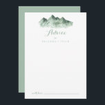 Green Mountain Country Wedding Advice Card<br><div class="desc">This green mountain country wedding advice card is perfect for a rustic wedding. The design features a watercolor hand-painted green mountain, inspiring a countryside theme. These cards are perfect for a wedding, bridal shower, baby shower, graduation party & more. Personalise the cards with the names of the bride and groom,...</div>