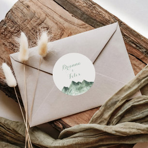 Green Mountain Country Wedding Envelope Seals