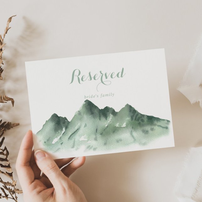 Green Mountain Country Wedding Reserved Sign (Creator Uploaded)