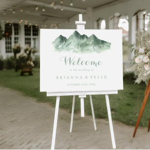 Green Mountain Country Wedding Welcome Sign