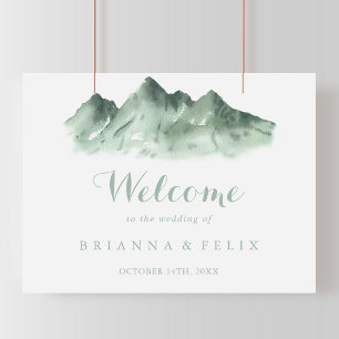 Green Mountain Country Wedding Welcome Sign
