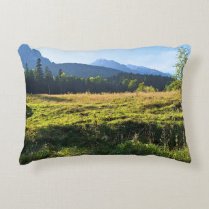 Green Mountain Meadow – Wild Nature Romania Decorative Cushion
