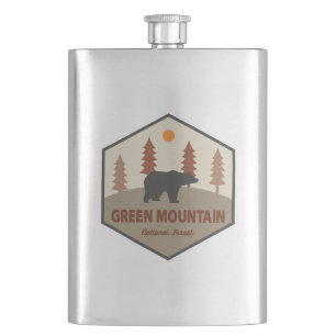 Green Mountain National Forest Bear Hip Flask