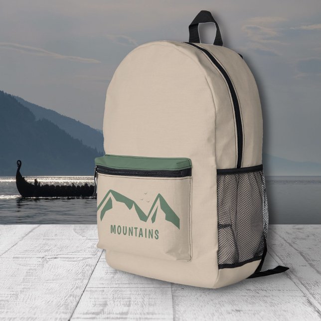 Green Mountains Backpack (Green Mountains Light Brown Backpack)