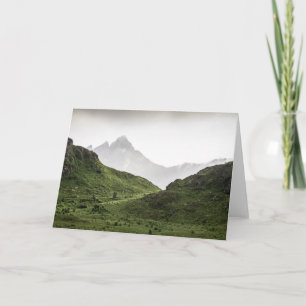 Green Mountains Lofoten Landscape Card