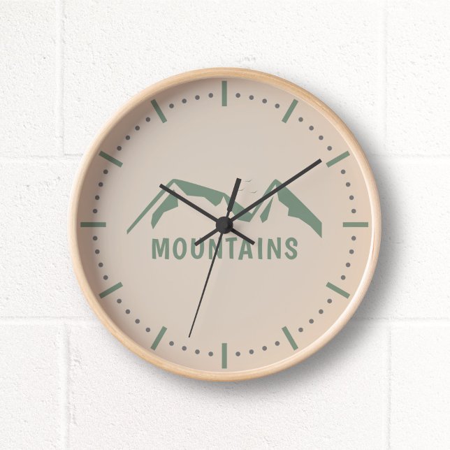 Green Mountains Wall Clock (Green Mountains Wall Clock)