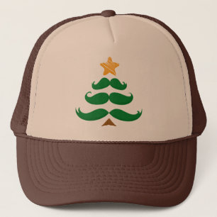 Green Moustache Tree Trucker Hat