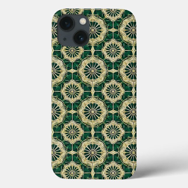 Green Multicolor Pattern Case-Mate iPhone Case (Back)