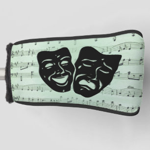Green Music and Theatre Greek Masks Golf Head Cover