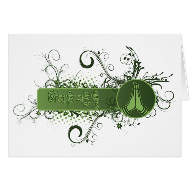 Green Namaste Tibetan (Front Horizontal)