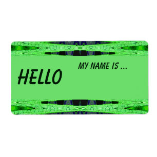 green name badge