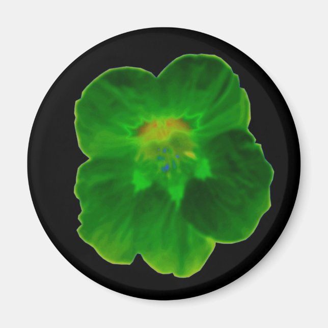 Green Nasturtium Magnet (Front)