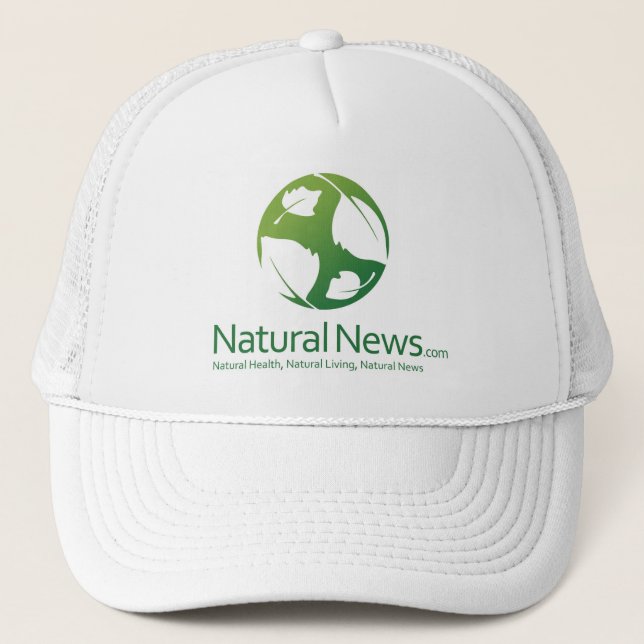 Green Natural News Trucker Cap (Front)