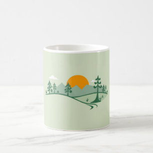 green nature mug