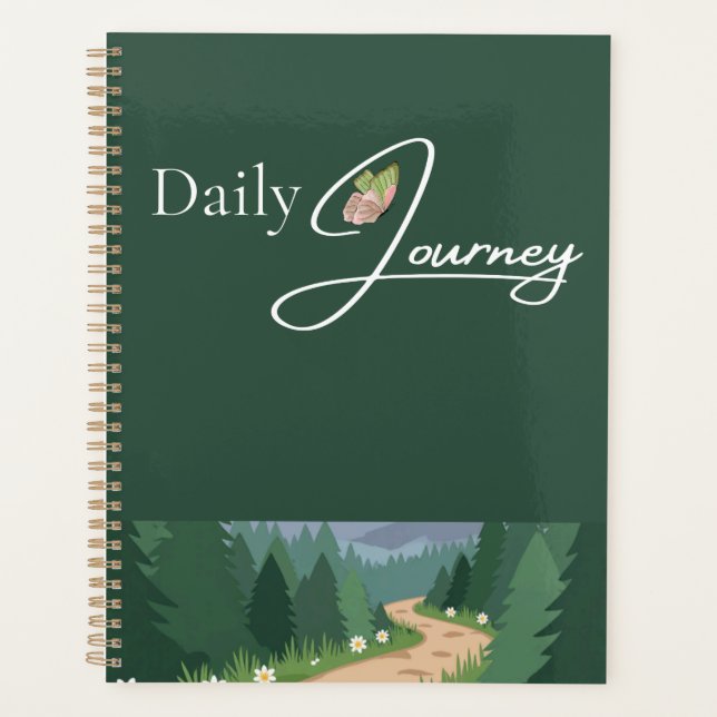 Green Nature Vibes Planner (Front)
