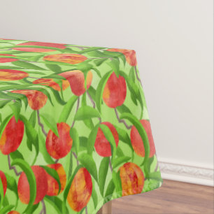 Green Nectarines Tablecloth