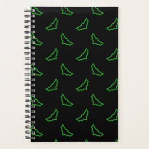 Green Neon Bats Planner