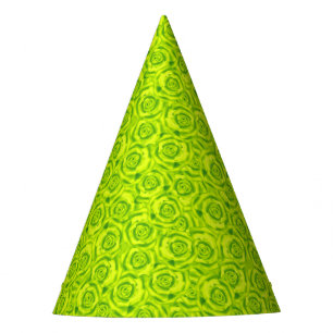 Green neon party hat