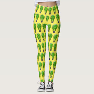 Green New Deal Light Bulb Leggings